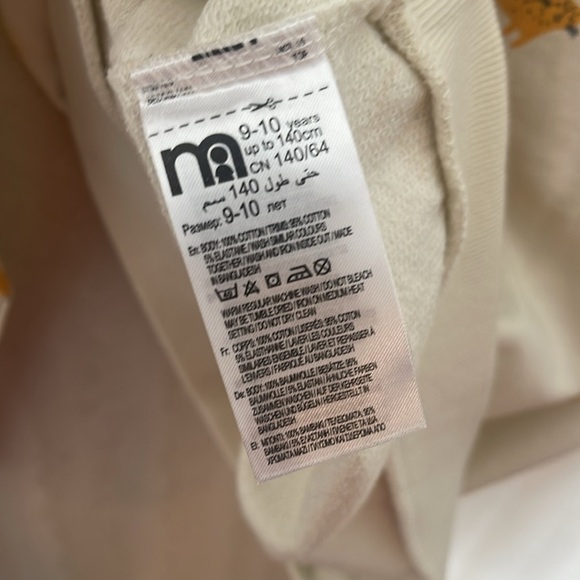 ❤️ 🆕 STAY WILD Cream Sweater with Dog Print and Ruffle Detail Size S - Picture 5 of 5